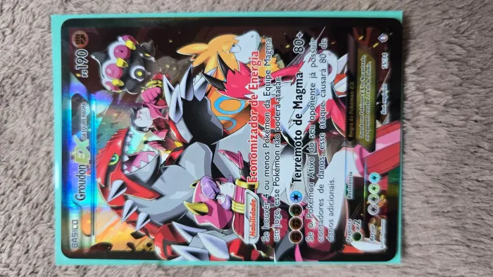 Carta Pokemon Groudon Ex da Equipe Magma