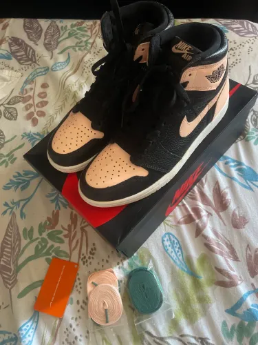 Tênis NOVO Nike air jordan 1 hi crimson tint