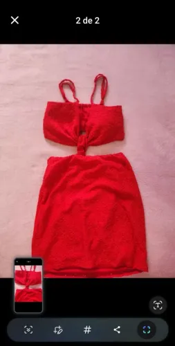 Vestido vermelho tamanho M
