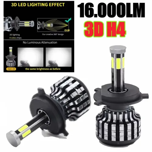 H4! Com 16.000LM e + 6.000KA de brilho, oferece iluminação superior