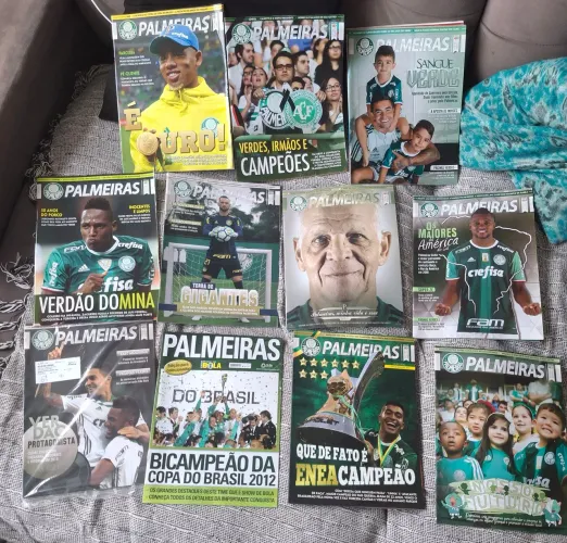 Revista Palmeiras Lote com 12 unidades