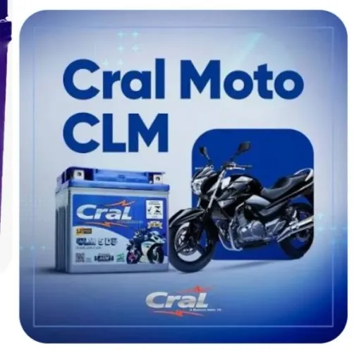 Bateria cral e pneu vipal para moto na promoção!