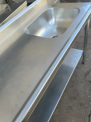 Pia inox com 1 Cuba