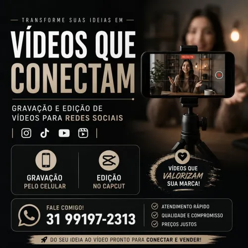 Gravação e Edição de Vídeos para Redes Sociais