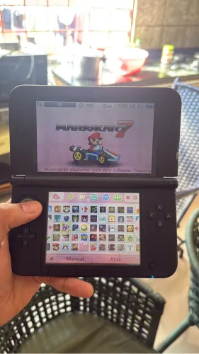 Nintendo 3DS XL + Cartão Alta Velocidade 64GB (Completo e Atualizado)