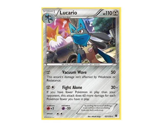 Lucario Original 63/124 Pokémon TCG PT-BR