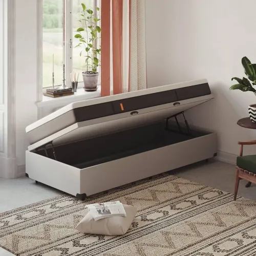 Cama Baú + Colchão Hybrid Premium (EMMA)