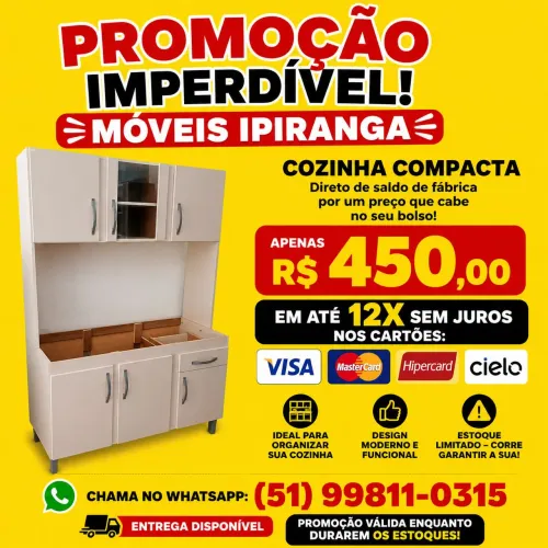 Cozinha compacta saldos de fabrica novos