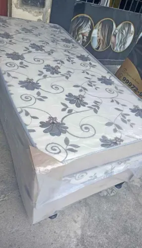 Cama solteiro alta Espuma D33 10cm