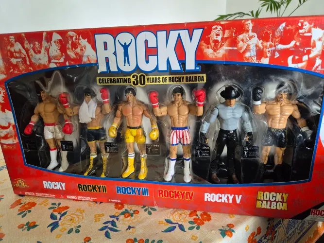 Raridade! Bonecos Rocky Balboa 30 Anos - Na caixa!