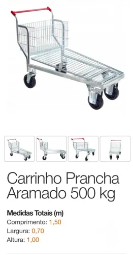 carrinho tipo prancha