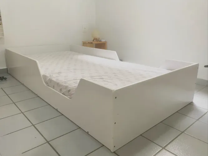 Cama Montessoriana Solteiro Branco