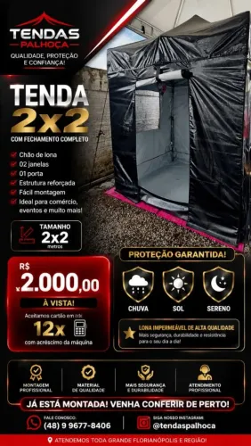 Tenda camping 2x2