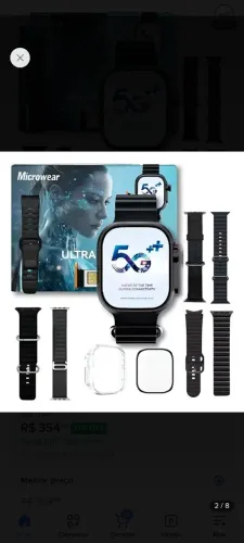 Microwear Serie 10 Ultra 3 Ai 5g Smartwatch Preto De 16gb