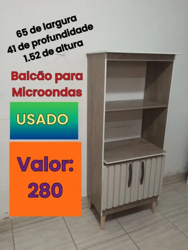 Balcão para microondas e forno - ENTREGO 