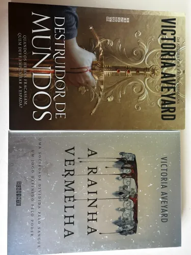 Livros rainha vermelha e destruidor de mundos 