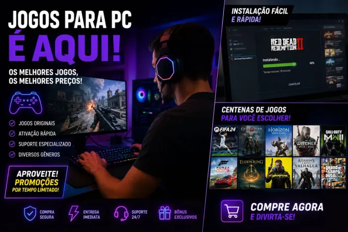Jogos ? para computador ? na promoção!!!