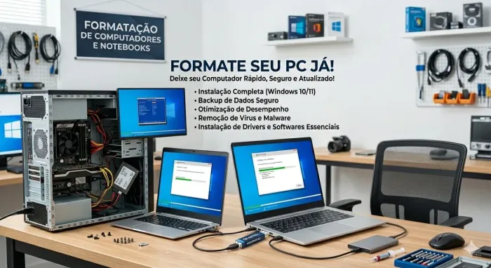 Formatação de PC e Notebook em Domicílio - Londrina
