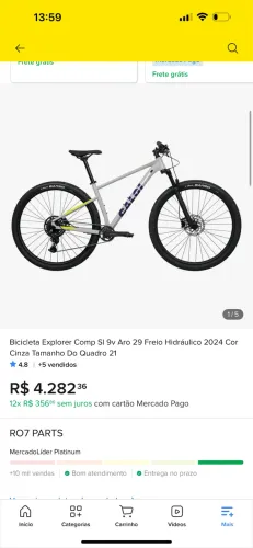 Bicicleta Caloi Explorer Comp SL 2024 - Aro 29