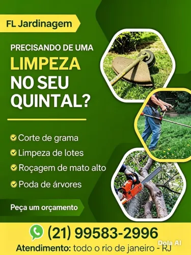 ROÇAGEM EM GERAL,PODAS E CORTES DE ÁRVORES , LIMPEZA DE LOTES E QUINTAIS 