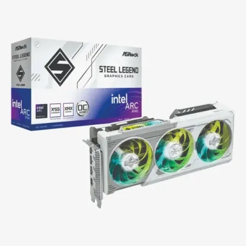 Placa De Vídeo Asrock Intel Arc B580 Steel Legend Oc 12gb