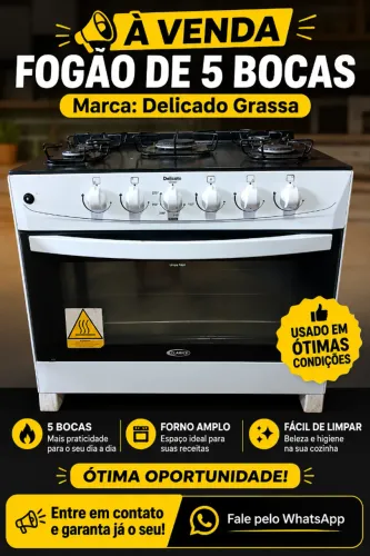 Fogao 5 bocas