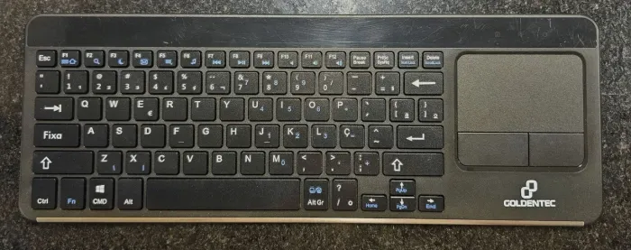 TECLADO SEM FIO GOLDENTEC GT87 COM TOUCHPAD - FUNCIONANDO