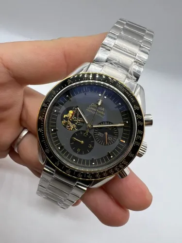 Relógio Ômega Speedmaster MoonWatch Apollo 1150 th Aniversary -Mostrador CINZA - ETA S/c