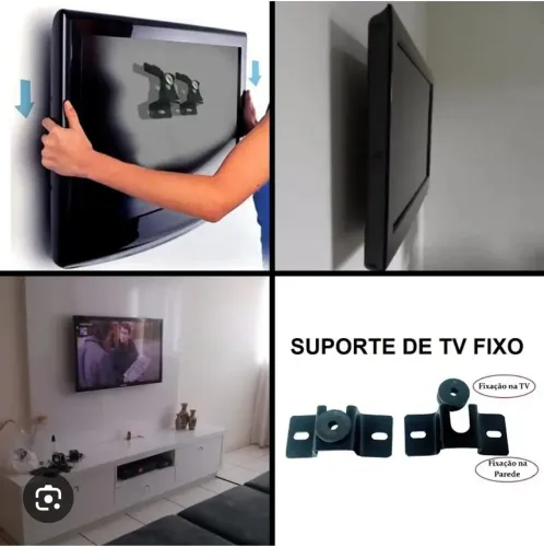 Suporte de tv fixo instalado de 32 a 75 polegadas