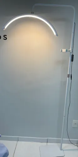 Luminária Led Meia Lua Estética 3 Cor Light Com Diamante