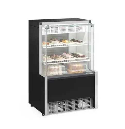 Vitrine Refrigerada GELOPAR Aurora, 0,74mt confeiteira Preto 220v