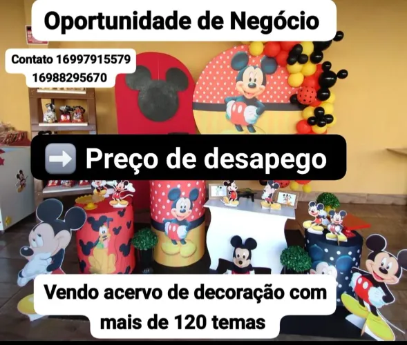 Vendo ou troco por moto ou carro acervo de decoração completo mais de 120 temas