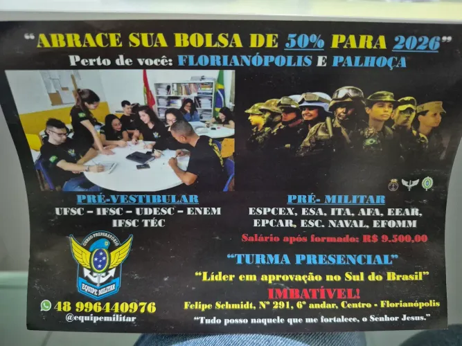 CURSO PREPARATÓRIO VESTIBULAR E MILITAR 