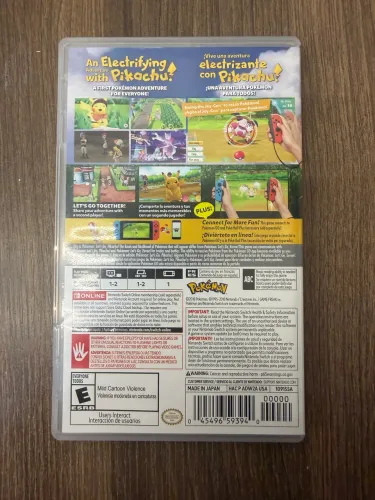 Pokémon Lets Go Pikachu - Nintendo Switch 1 e 2