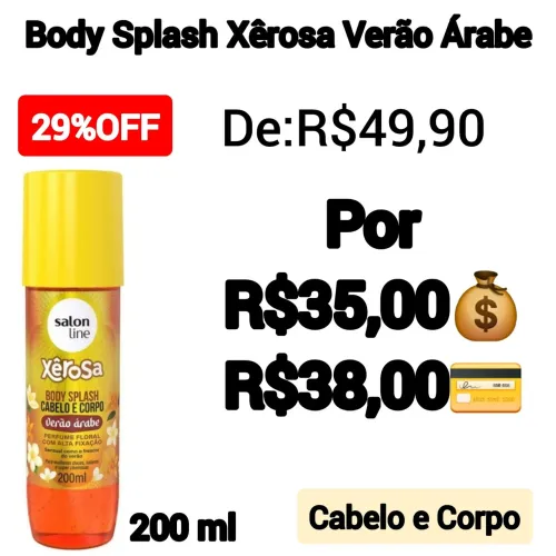 Body Splash Xêrosa Verão Árabe-Salon Line