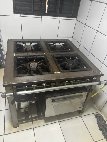Fogão industrial - aceita cartão