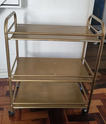 Carrinho de estética em inox