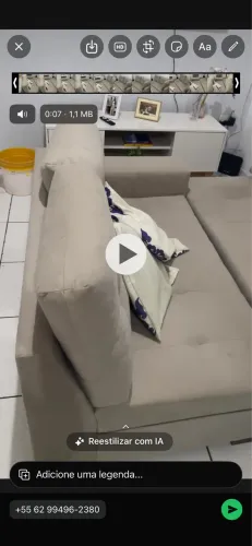 Sofá semi novo