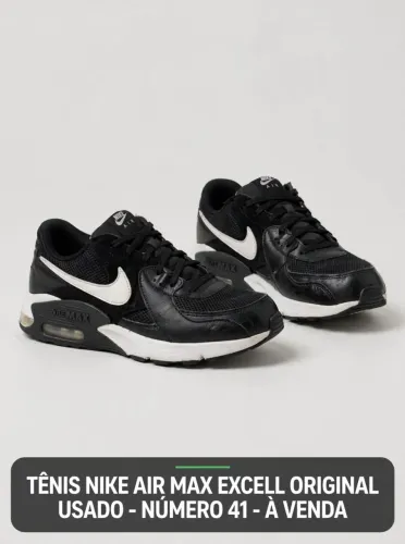 TÊNIS MASCULINO NIKE AIR MAX EXCCEL NÚMERO 41 ÓTIMO ESTADO