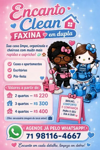 ENCANTO CLEAN - Faxina em Dupla