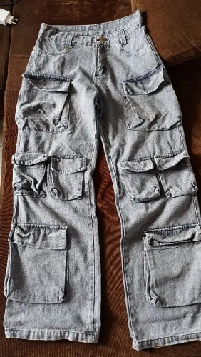 Calça cargo 8 bolsos