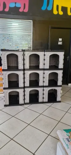 Canil Modular para Banho e Tosa Conjunto com 9 modulos