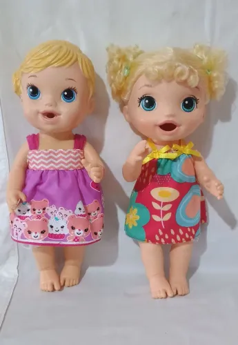 Lote com duas bonecas baby Alive anos de 2014 e 2017
