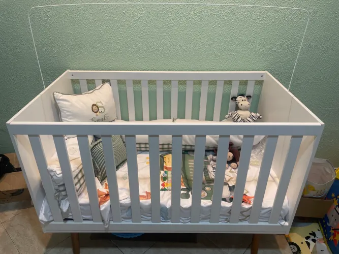 Berço cama com colchão