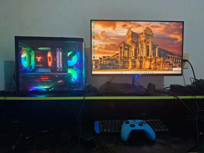 Pc gamer completo com monitor acer nitro 27polegadas, 180hz 