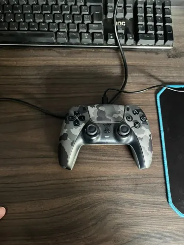Controle PS5 DualSense Original Camuflado + Caixa | Pouco Uso