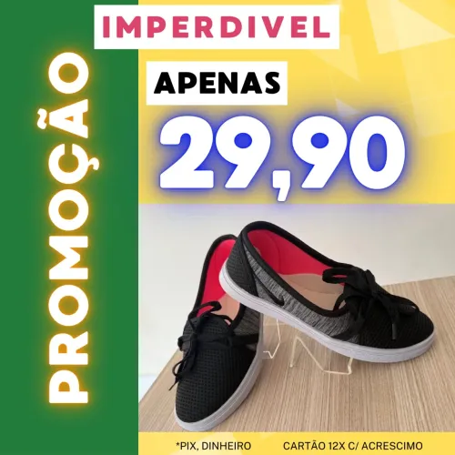 Sapatilha feminina varejo