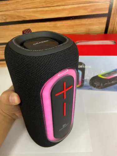 Caixa de Som Bluetooth Potente Led RGB D-G780 Grasep an4