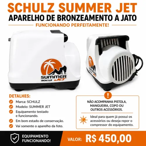 Schulz Summer Jet - Aparelho de Bronzeamento a Jato (Funcionando)