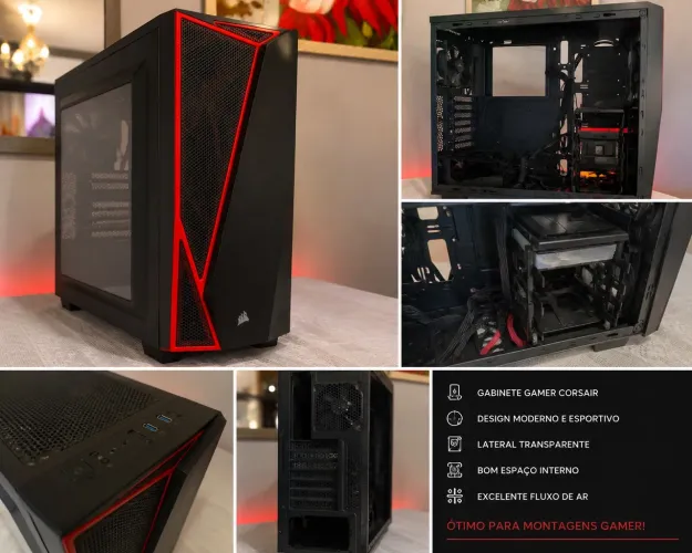 Gabinete Gamer Corsair-usado 